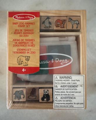 Set Timbri Melissa & Doug Zoo - NUOVO
