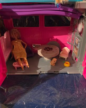 Camper + moto scafo di barbie 