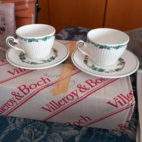 Sei tazze con piattini Villeroy e Boch  