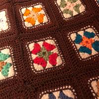 Coperta di lana fatta a mano uncinetto patchwork