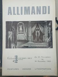 manifesto locandina Enrico Allimandi arte vintage 