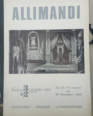 manifesto locandina Enrico Allimandi arte vintage 