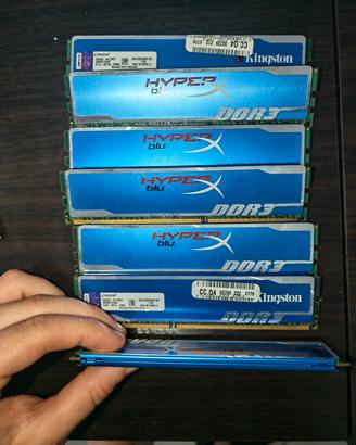 36gb ram ddr3  hyperz blu 1600mhz