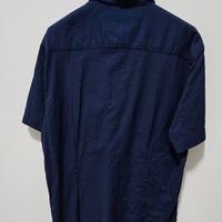 Camicia uomo manica corta blu