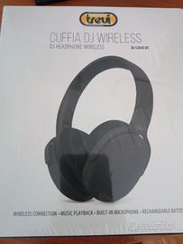 Cuffia Trevi wireless nuova nera dj12e45bt