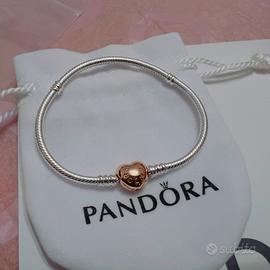 Bracciale Pandora Chiusura a cuore oro rosso