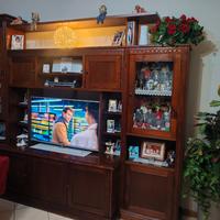 soggiorno classico in legno  275x55x220