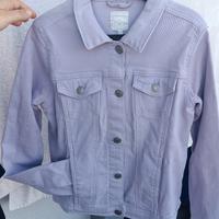 Giubbino jeans lilla