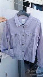 Giubbino jeans lilla