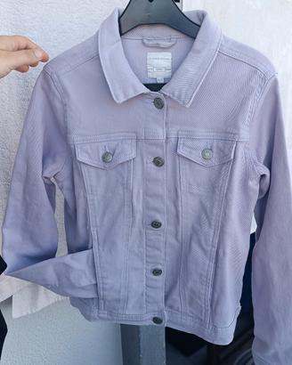 Giubbino jeans lilla