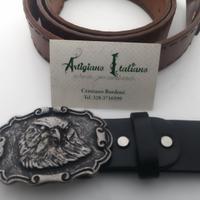 cintura artigianato cuoio 4,5