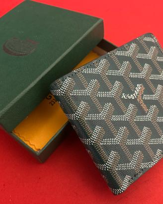 Portafoglio Goyard verde