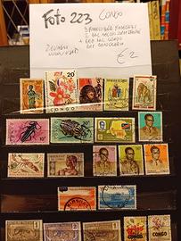 Lotti di francobolli di paesi diversi 