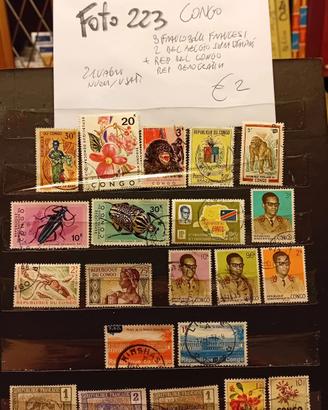 Lotti di francobolli di paesi diversi 