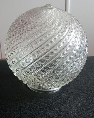 Boccia di vetro per lampada o lampadario vintage