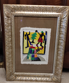 Ugo Nespolo "senza titolo "