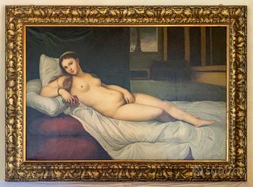 Quadro (rif. 09) con cornice dorata, 113x81 cm