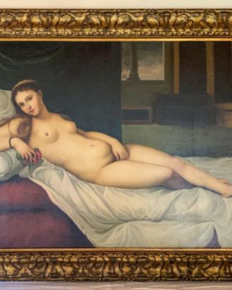 Quadro (rif. 09) con cornice dorata, 113x81 cm