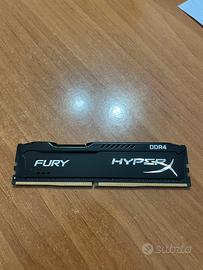 DDR4 RAM 4GB 2133MHz Kingston Hyper X Fury