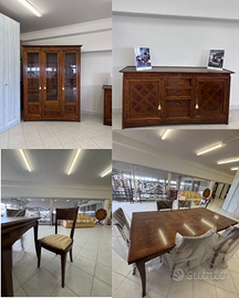 Set sala da pranzo - vetrina madia tavolo sedie