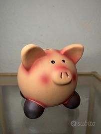 Salvadanaio maialino in ceramica