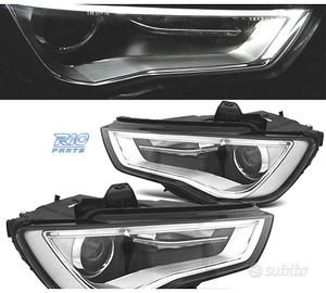 FARI TUBO LUCE DIURNA A LED AUDI A3 8V 12-16 NERI