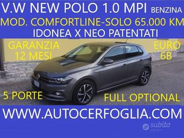 VOLKSWAGEN Polo VI 5p 1.0 mpi Comfortline 75cv-