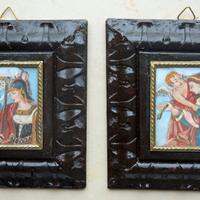 Dipinti. Due miniature con allegorie classiche