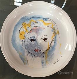 Piatto ceramica Ernesto Treccani