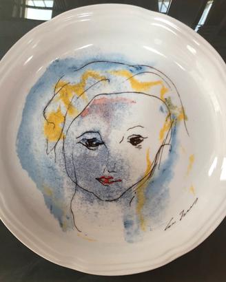 Piatto ceramica Ernesto Treccani