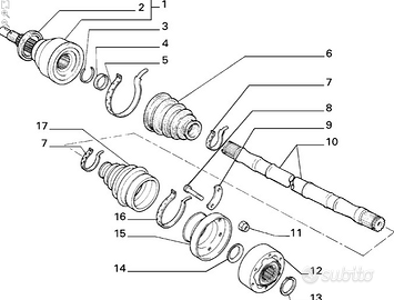 Semiassi posteriori Lancia delta integrale