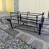 Fioriera per balcone in ferro dimensioni 64x20x16
