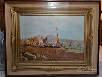 Vincenzo Magli olio su tela Napoli 50x70