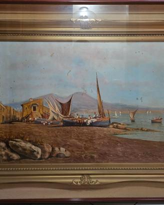 Vincenzo Magli olio su tela Napoli 50x70