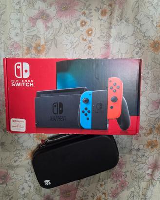 Nintendo Switch V2 Neon con Custodia in Garanzia