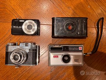 Lotto 4 fotocamere vintage