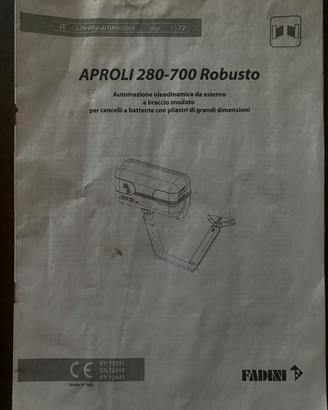 Motore per cancello battente