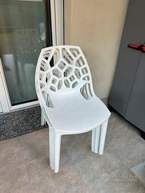 Sedie bianche design moderno