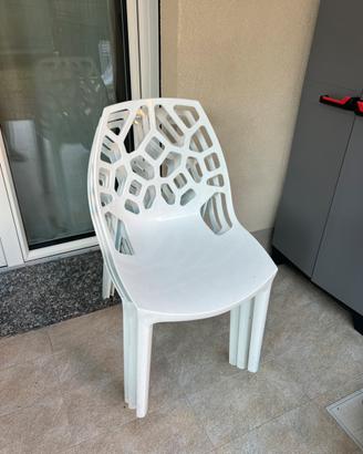Sedie bianche design moderno