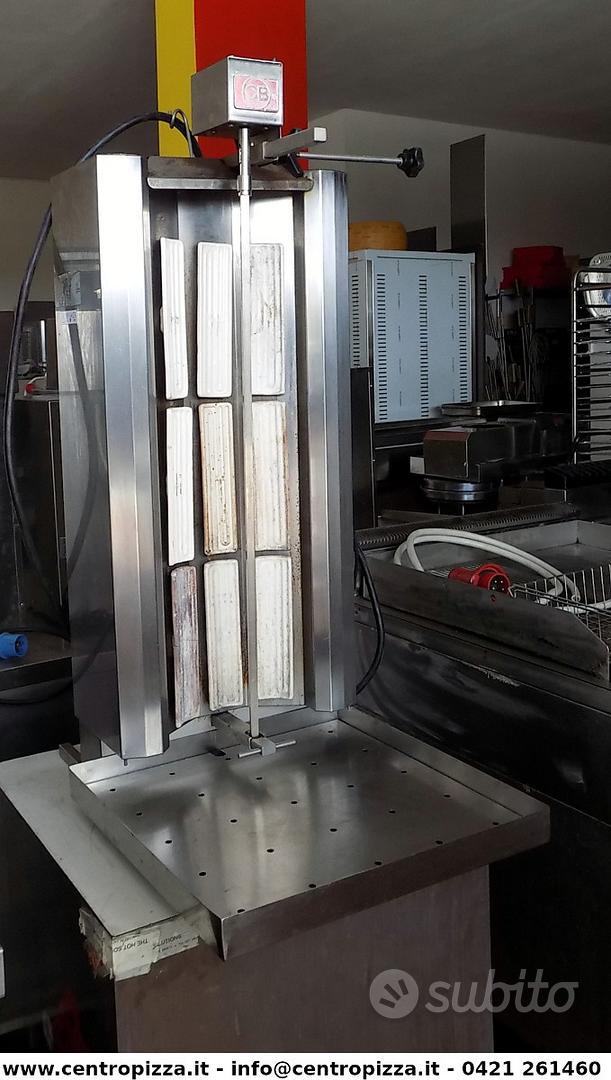 Coltello Elettrico Per Kebab - Affettatrice Regolabile 1-8mm, 80W, Acciaio Inox 304 - Foto 3