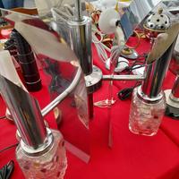 lampadario cromato anni 70