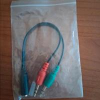Cavo adattatore audio splitter da mini jack 3,5 mm