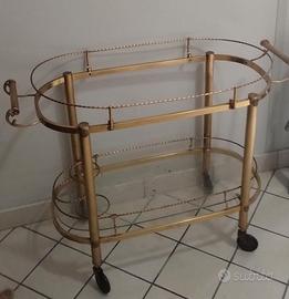 Carrello in ottone