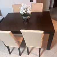 Set Calligaris Baron tavolo allungabile + 4 sedie