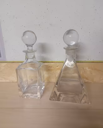 Bottiglie liquore cristallo vintage RCR e Nuova St
