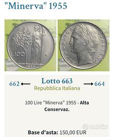 100 lire del 1955 rara