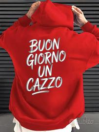 Felpa con Cappuccio Uomo Stampa