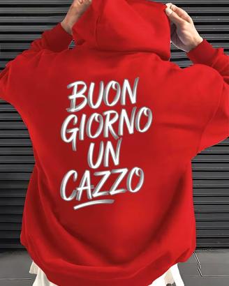 Felpa con Cappuccio Uomo Stampa