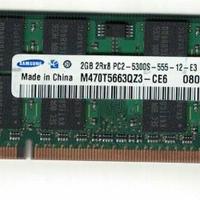 RAM notebook 2GB - Samsung - DDR2 667MHz PC2-5300S