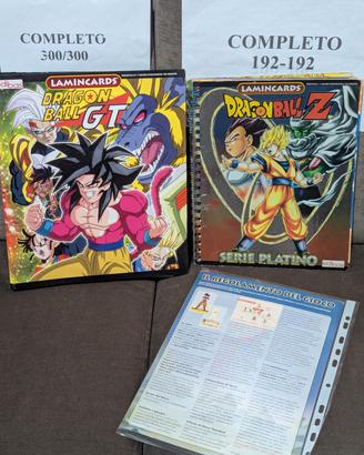 Set 2 Album Dragonball  GT + Platino completi.